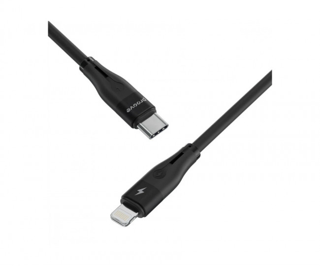 Кабель Proove Soft Silicone Type-C to Lightning 27W (1m) (black)